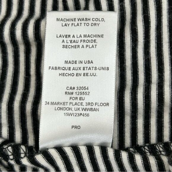 Dolan Anthropologie Knit Sleeveless Cowl Neck Striped Dress SZ M - Picture 8 of 10